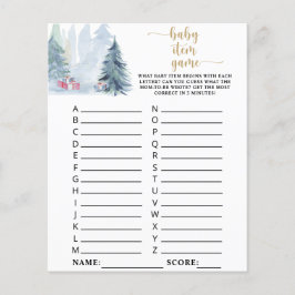 Floresta azul de inverno \ Jogo de Item Bebê