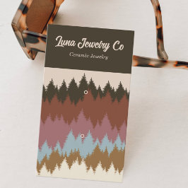 Floresta Colorida de 2 Pinos Cartão de visita de J