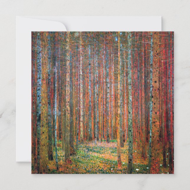 Floresta de Abetos | Gustav Klimt | (Frente)