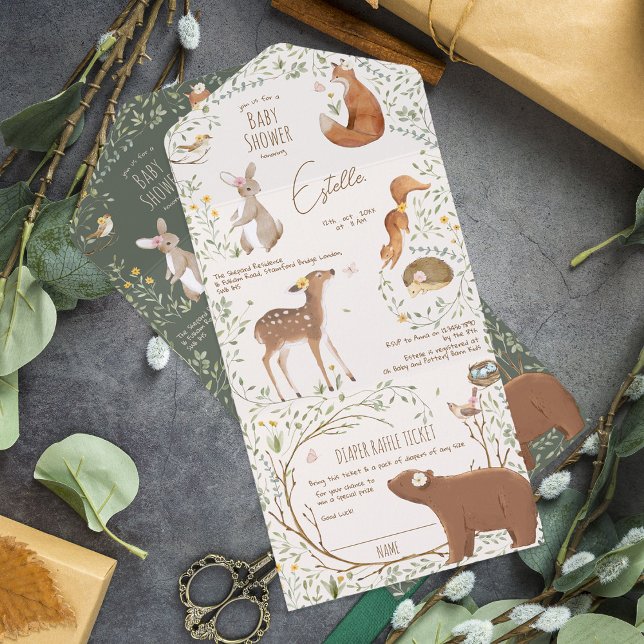 Floresta de Animais da Floresta Amigos Fralda Chá  (Criador carregado)