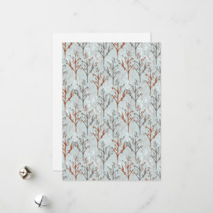 Floresta de Árvores cartões de natal