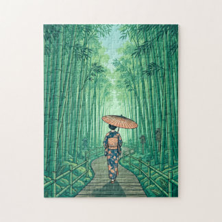 Floresta de Bambu de Kyoto Japão Quebra-Cabeça Vin