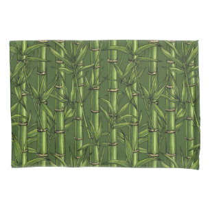 Floresta de bambu em verde