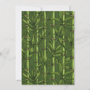 Floresta de bambu em verde