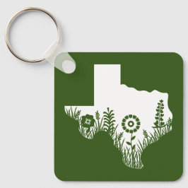 Floresta de Contorno de Chaveiro do Texas na Praça