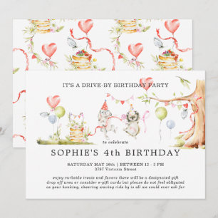 Floresta de Primavera Convite de Aniversário Dri