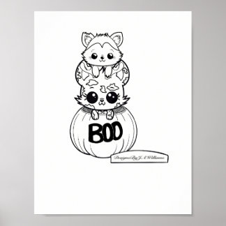 Floresta e Arqueiro colorem seu próprio Poster