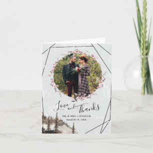 Floresta e Cartões de agradecimentos dobrado de Ra