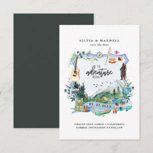 Floresta Montanhosa Rústica   Crista de Casamento 