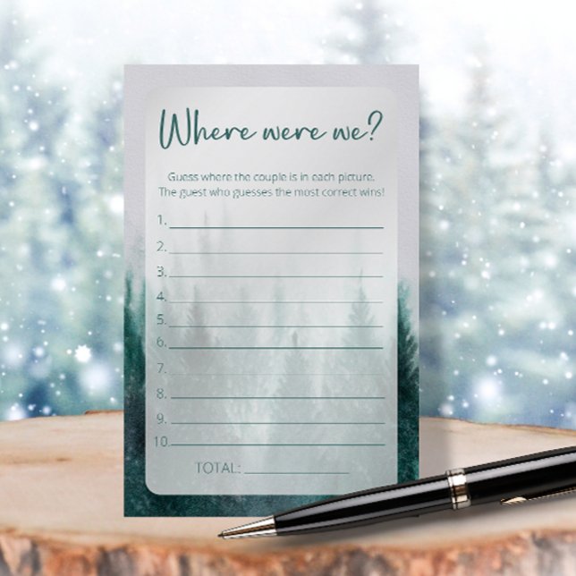 Floresta Onde estávamos no jogo do chá de panela (Criador carregado)