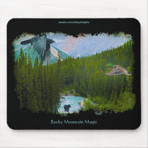 Floresta Rocky Mountain e Mousepad Selvagem