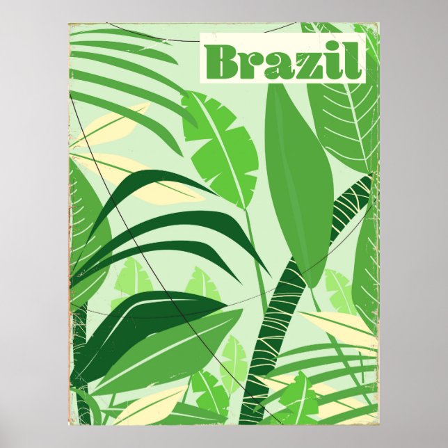 Floresta tropical brasileira impressão de férias e (Frente)