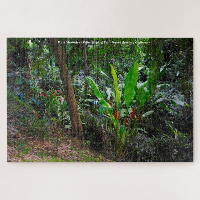 Floresta Tropical Granada Caribe. Quebra-cabeça (Horizontal)