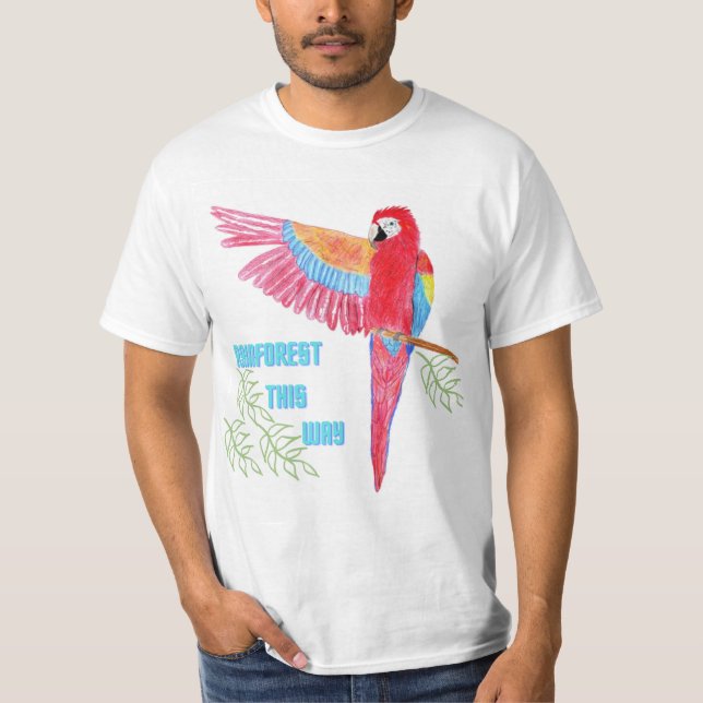Floresta tropical por aqui, T-Shirt (Frente)