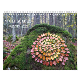 florestas calendário 2026 arte landart natureza