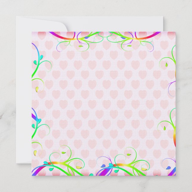 Florestas Extravagantes Do Arco-Íris E Corações Ro (Frente)