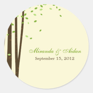 Florestas Favorecem Adesivo ou Envelope Selo- Verd