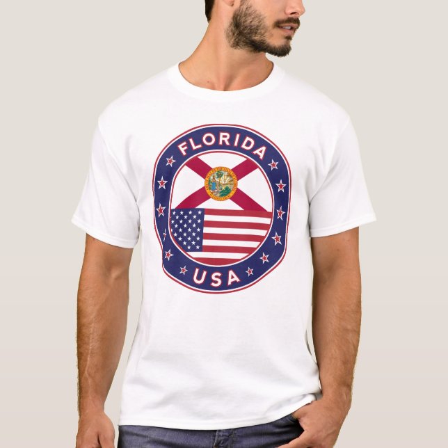 Flórida, camiseta da Flórida, adesivo da Flórida (Frente)