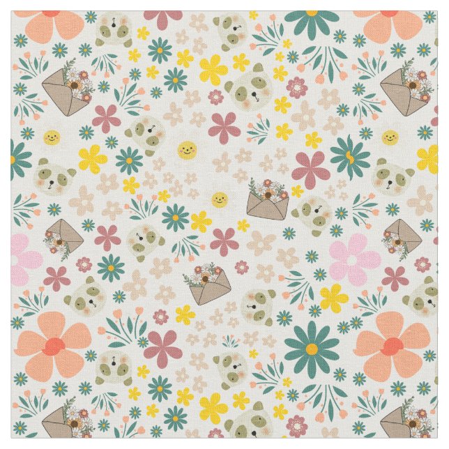 Flórida e animais brancos de tecido feminino (Detalhe)