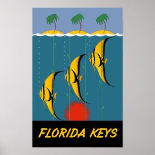 Florida fecha o poster de viagens