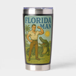Florida Man Alligator Friend - Funny Retro Coastal