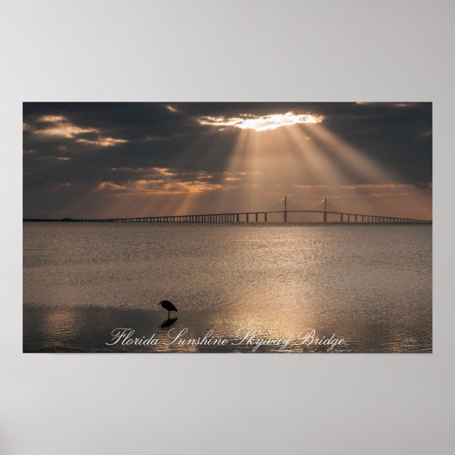 Florida Sunshine Skyway Bridge Impressão (Frente)