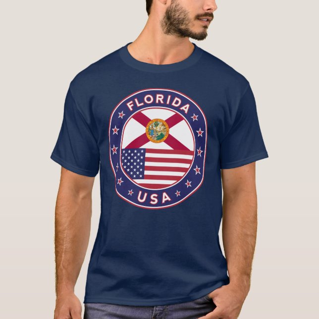 Flórida, t-shirt da Flórida, azul (Frente)