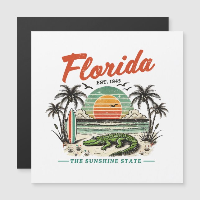 Florida, The Sunshine State - Sunset Beach Scene (Frente/Verso)