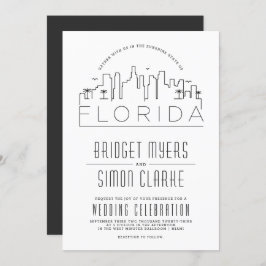 Florida Wedding | Convite Skyline Estilizado