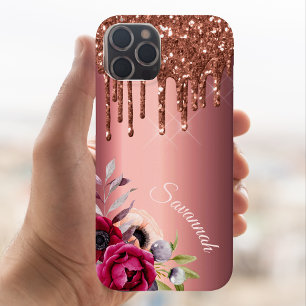Florim de monograma metálico de cobre de bronze br