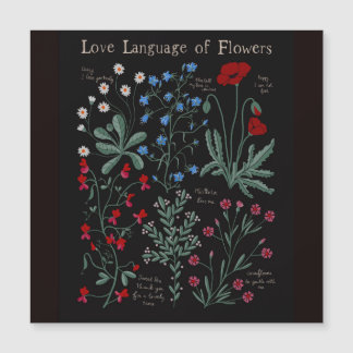 Floriograpia Língua de amor das flores botânica
