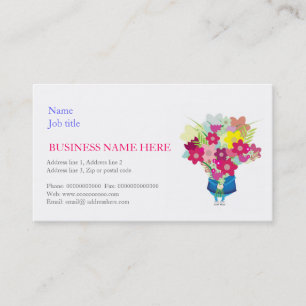 Florista, coordenador da flor, cartões de