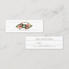Florista - Etiqueta de preço, Cartão de visita