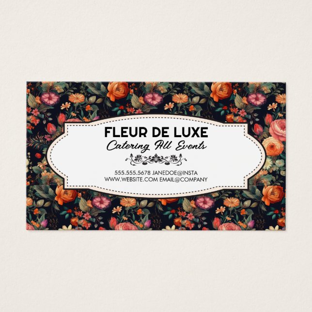 Florista | Fundo das Flores Elegantes (Frente)