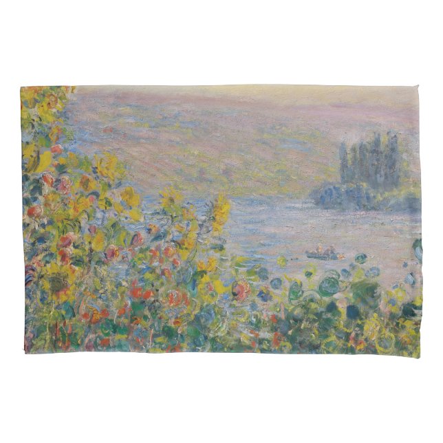 Flower Beds at Vétheuil, Impressionist Landscape (Frente)