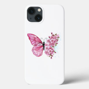 Flower Butterfly with Pink Sakura