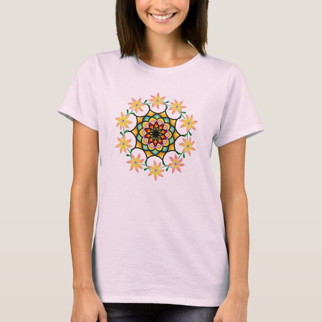 FLOWER MANDALA T-SHIRT (Frente)
