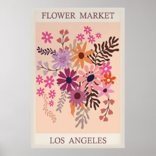 Flower Market Los Angeles Poster