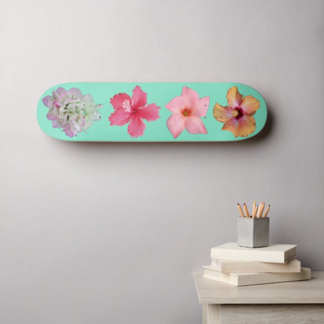 Flower Power 1 Skateboard (Arte de parede (Horz))