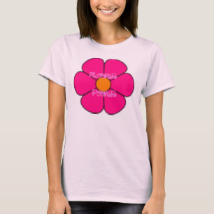 FLOWER POWER LADIES BABY-DOLL T-SHIRTS - PRESENTES