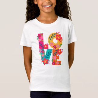 Flower power Love t-shirt L.O.V.E.