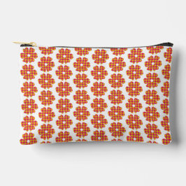 Flower Shape Plaid Yellow Orange Pink