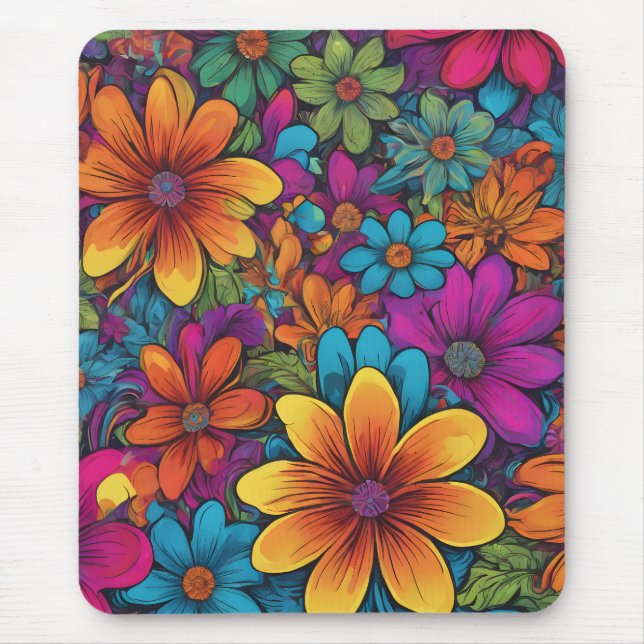 "Flowerpower" Art Mouse Pad (Frente)