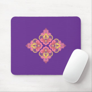Flowers on Purple Mousepad