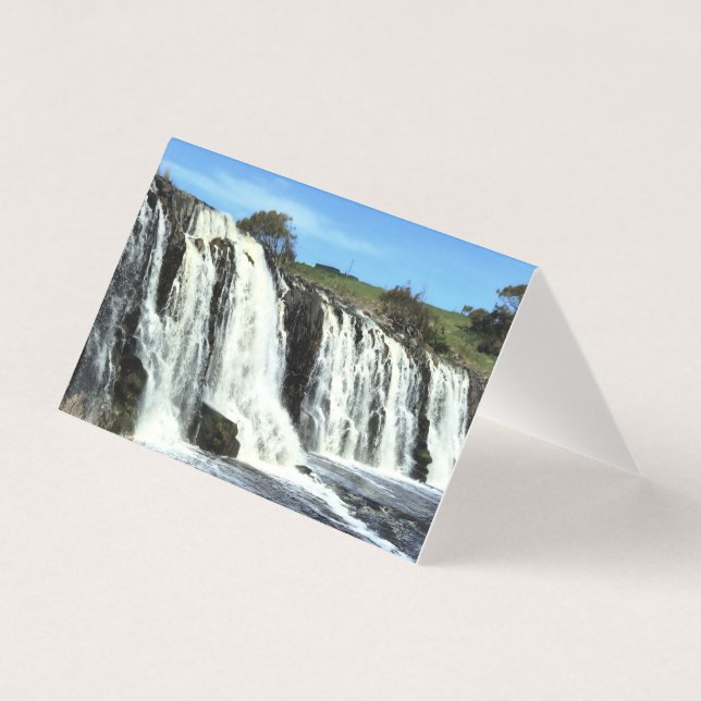 Flowing Waters of Hopkins Falls Greeting Card (Frente)