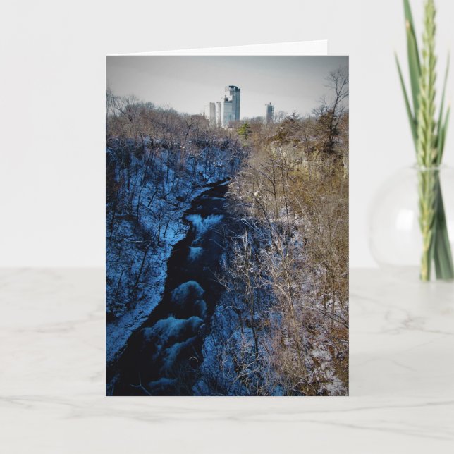 "Flua Longe!" Cartão de Natal (Frente)