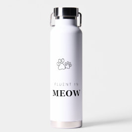 Fluente em Gato Divertido Amante de Gatos Impressã