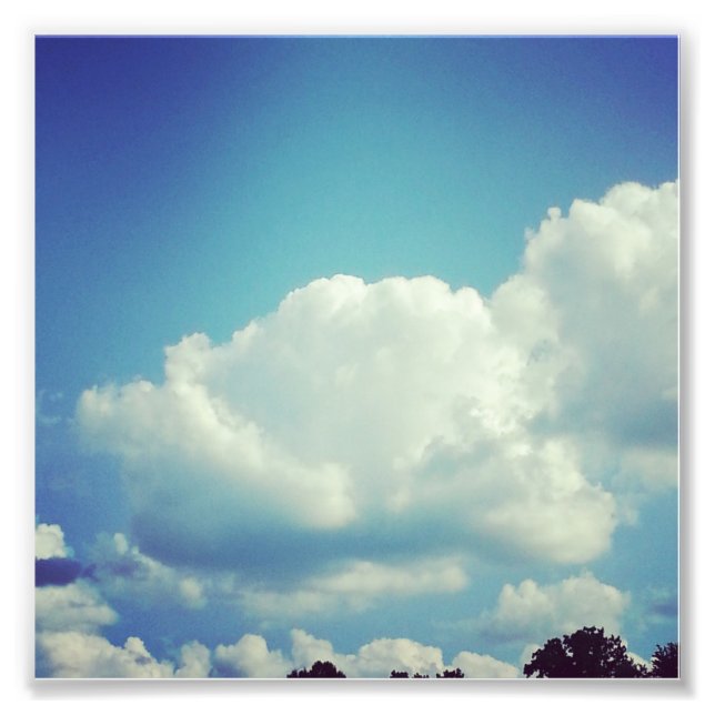 Fluff - Impressão de Foto em Nuvem (Frente)