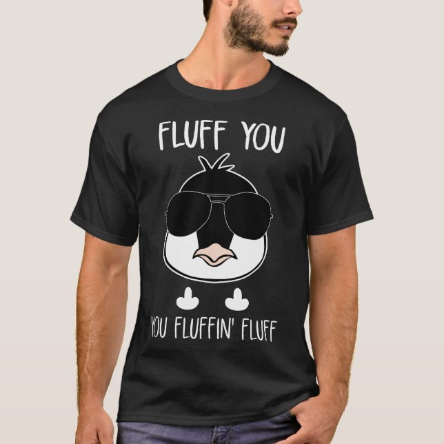 fluff o você t-shirt da galinha do fluff do (Frente)