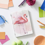 Fluffy Flamingo<br><div class="desc">"Fluffy Flamingo" por Fab Funky.  Apresenta um flamingo solteiro no estilo de aquarela.</div>